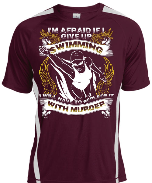 I Give Up Swimming T Shirt, Being A Swimmer T Shirt, Cool Shirt