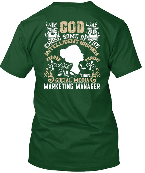 Social Media Marketing Manager T Shirt, Intelligent Women T Shirt