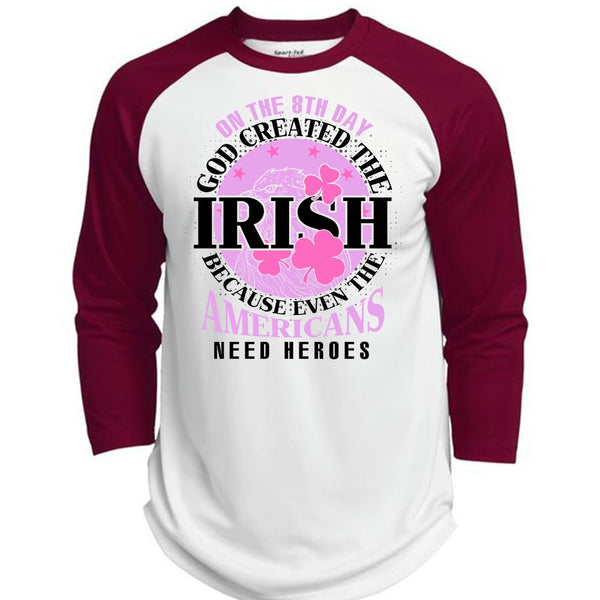 God Created The Irish T Shirt, I Love My Life T Shirt, Awesome T-Shirts  (Polyester Game Baseball Jersey)