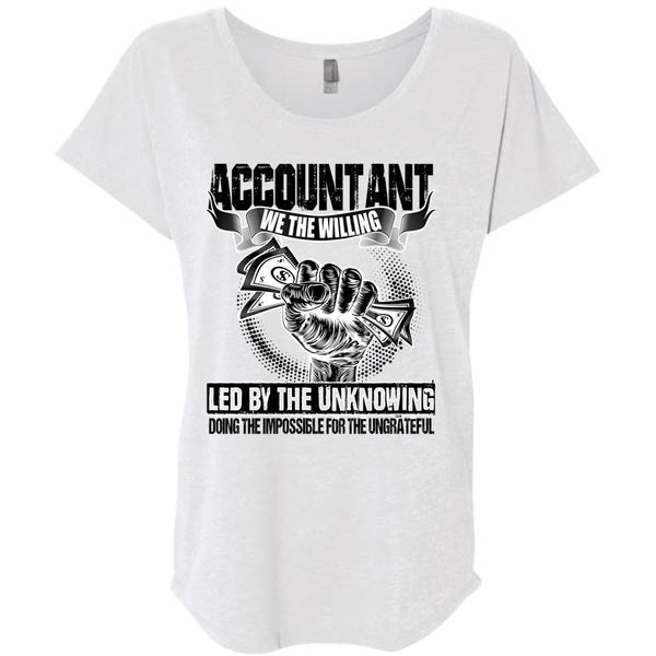 Accountant We The Willing Led T Shirt, I Love Accountant T Shirt, Awesome T-Shirts