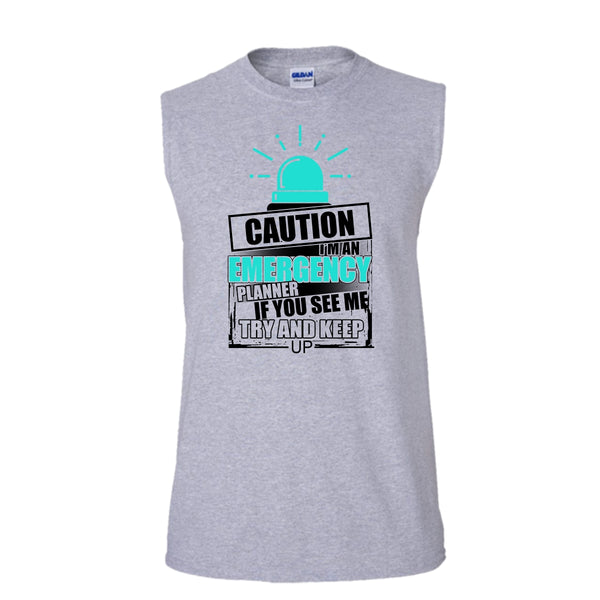 I'm An Emergency Planner T Shirt, Cool Emergency Tank Top (Men's Cotton Sleeveless)