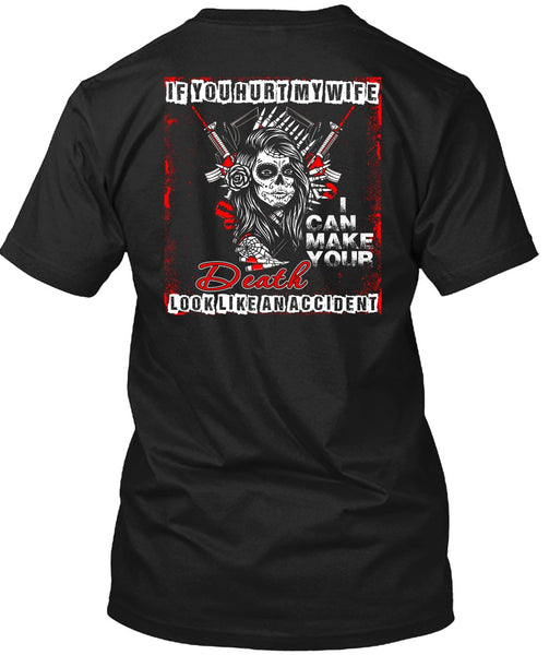 A black t-shirt with the shopify logo