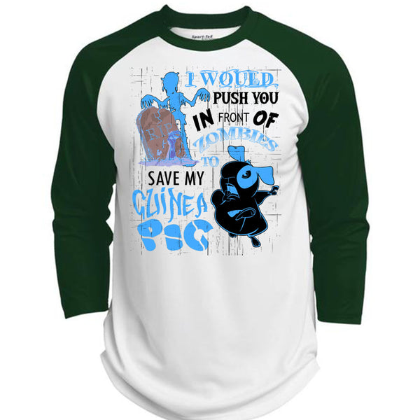 Zombies To Save My Guinea Pig T Shirt, I Love My Dog T Shirt, Awesome T-Shirts  (Polyester Game Baseball Jersey)