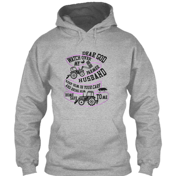 Watch Over My Farmer Husband T Shirt, I'm A Farmer's Wife T Shirt