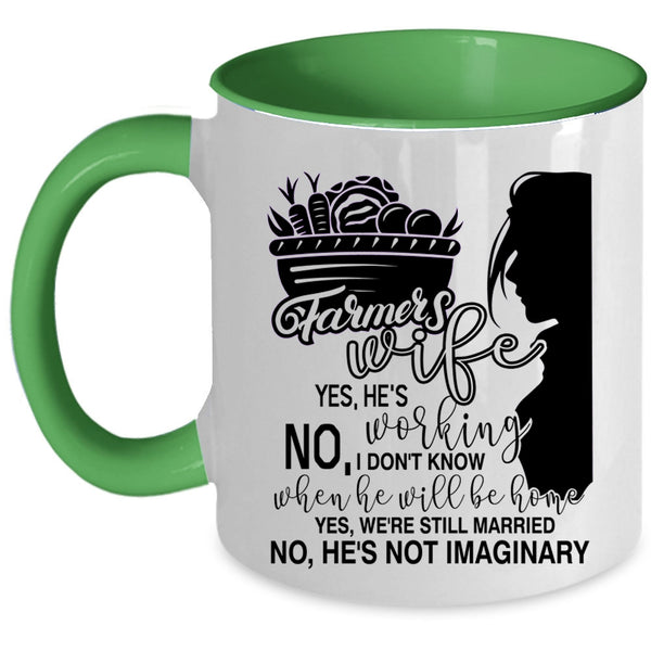 Beautiful Wife Coffee Mug, Farmer's Wife Accent Mug