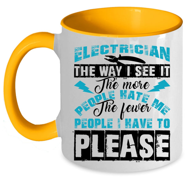 Awesome Electricians Coffee Mug, Electrician Accent Mug