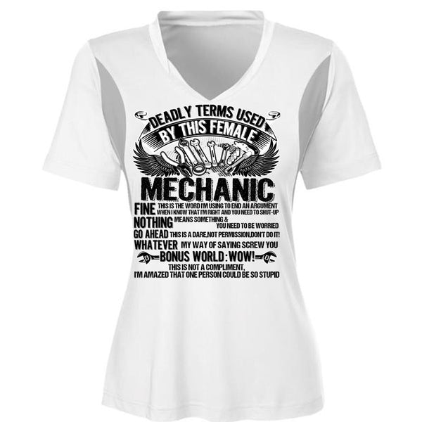 This Female Mechanic T Shirt, I Love Mechanic T Shirt, Awesome T-Shirts