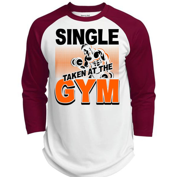 Single Taken At The Gym T Shirt, I Love Gym T Shirt, Awesome T-Shirts  (Polyester Game Baseball Jersey)
