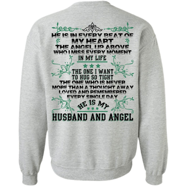 I Love Husband T Shirt, He Is My Husband And Angel Sweatshirt