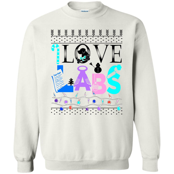 Dog Merry Christmas T Shirt, I Love Labs Sweatshirt