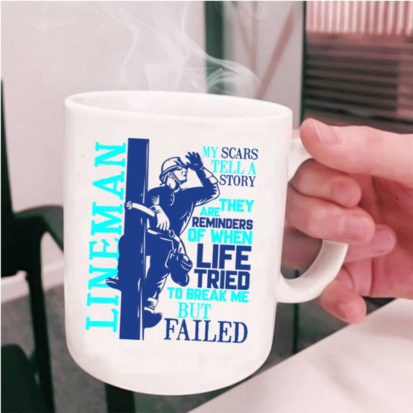 Awesome Gift For Lineman Coffee Mug, Lineman Cup