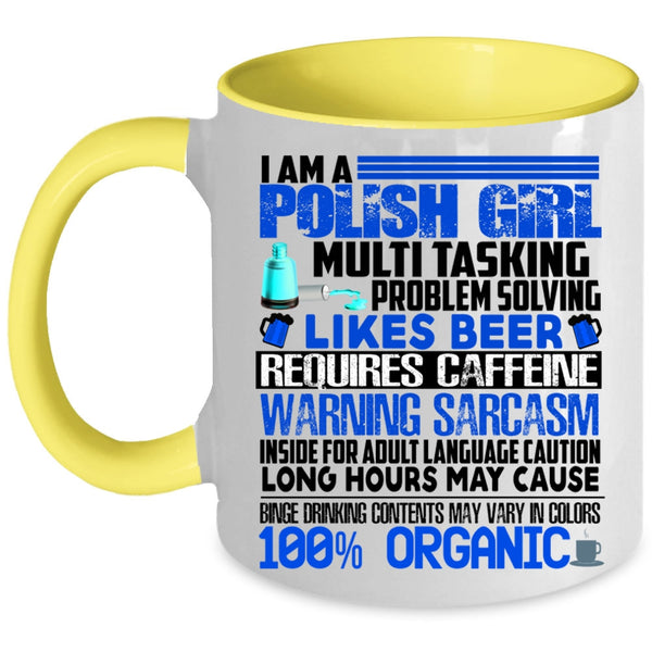 Cute Gift For Polish Girl Coffee Mug, I Am A Polish Girl Accent Mug