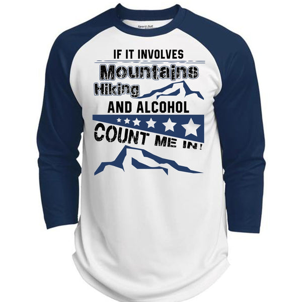 If It Involves Mountains Hiking T Shirt, I Love Hiking T Shirt, Awesome T-Shirts  (Polyester Game Baseball Jersey)