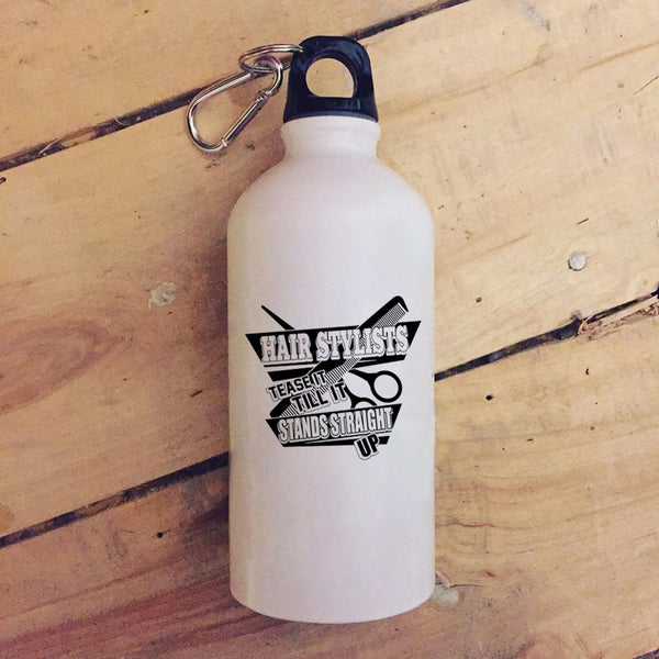 Hair Stylist 20 oz Stainless Steel Bottle,Tease It Till It Stands Straight Up Outdoor Sports Water Bottle