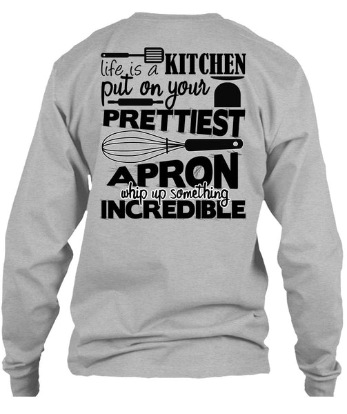 Life Is A Kitchen T Shirt, I Love Cooking T Shirt