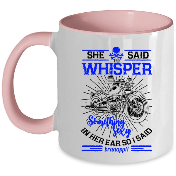 Cool Gift For My Daughter Coffee Mug, Awesome Biker Girls Accent Mug