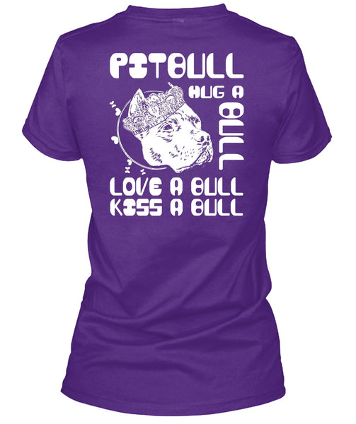 Pit Bull Hug A Bull T Shirt, Love A Bull T Shirt
