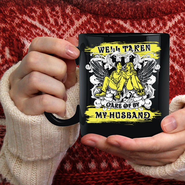Well Taken Care Of My Husband Coffee Mug, Awesome Wife Coffee Cup