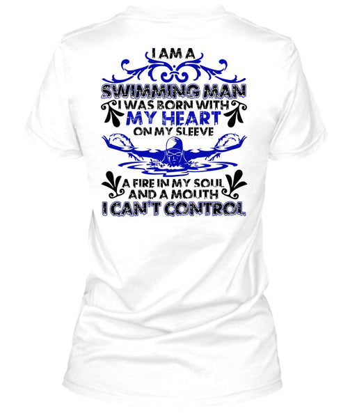 I Am A Swimming Man T Shirt, I Love Swimming T Shirt