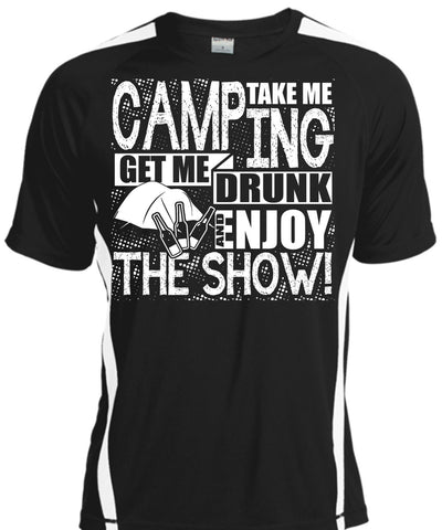 A black t-shirt with the shopify logo