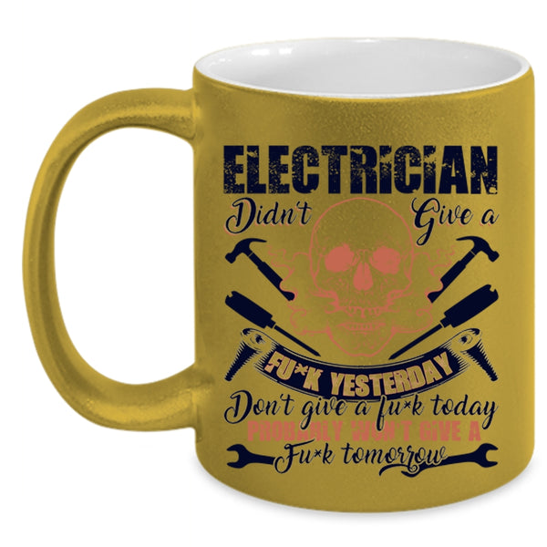 Cool Gift For Electricians Coffee Mug, Electrician Accent Mug