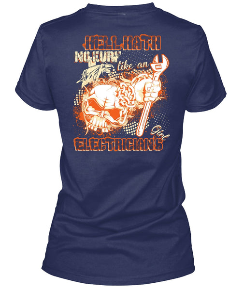 Like An Electrician's Girl T Shirt, Being An Electrician T Shirt