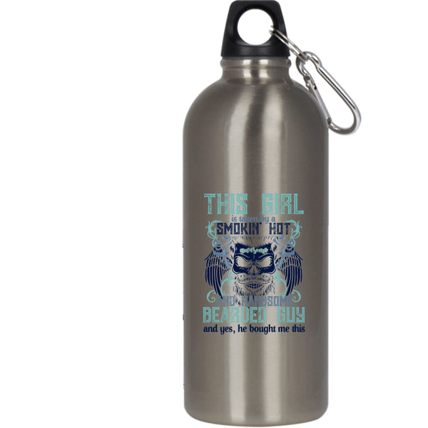 This Girl Is Taken By A Handsome Bearded Guy 20 oz Stainless Steel Bottle,Cute Wife Outdoor Sports Water Bottle