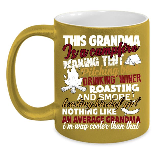 This Grandma Is A Campfire Coffee Mug, Cool Grandpa Coffee Cup