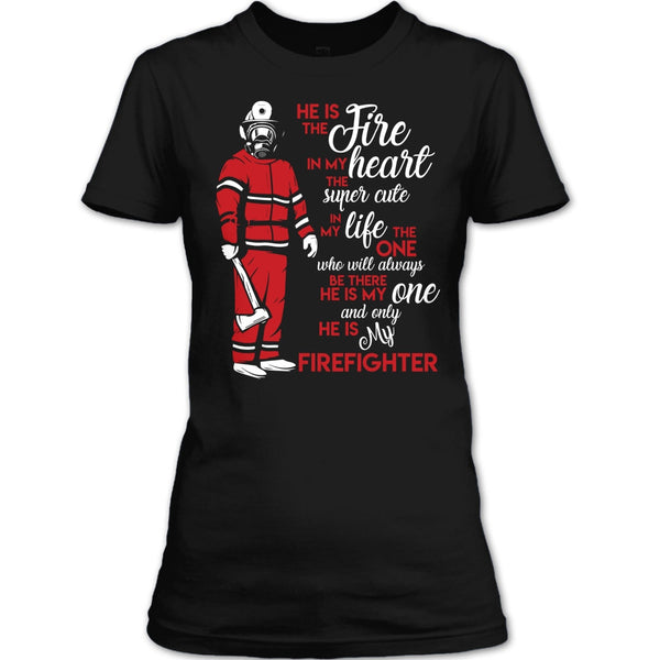 My Man Risk His Life To Save Strangers T Shirt, Coolest Firefighter T Shirt