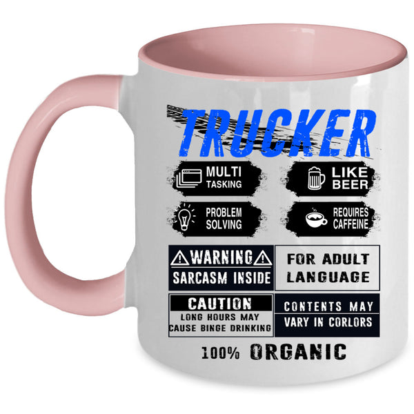 Awesome Gift For Trucker Coffee Mug, Trucker Accent Mug