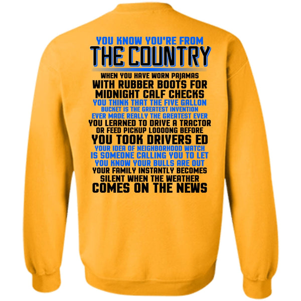 I Love Veteran T Shirt, You're From The Country Sweatshirt