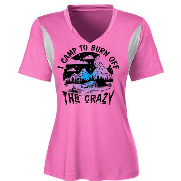 I Camp To Burn Off The Crazy T Shirt, I Love Camping T Shirt, Awesome T-Shirts