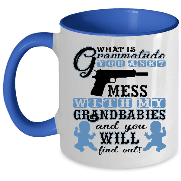 Cool Grandparent Coffee Mug, Don't Mess With My Grandbabies Accent Mug