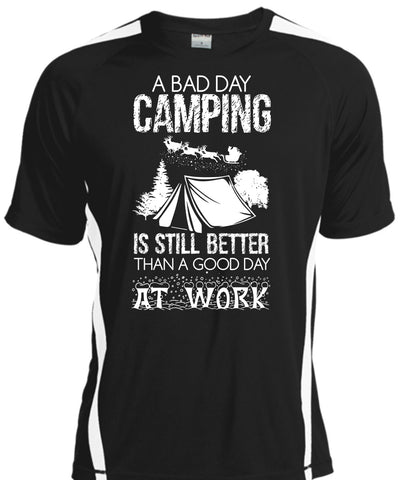A black t-shirt with the shopify logo