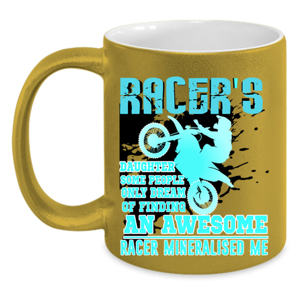 An Awesome Racer Coffee Mug, Racer's Daughter Accent Mug