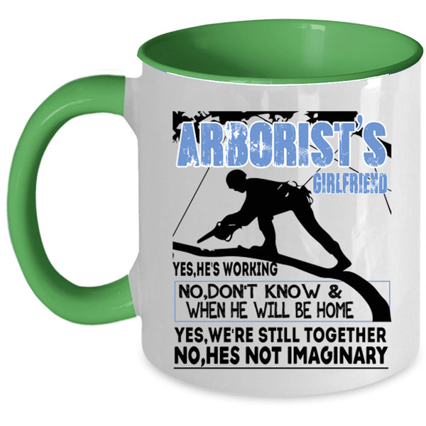 Cool Veteran Coffee Mug, Arborist's Girlfriend Accent Mug