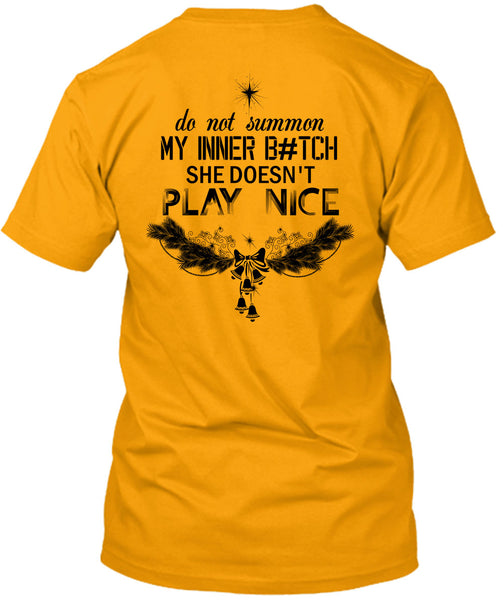 Do Not Summon My Inner T Shirt, This Girl Loves Christmas T Shirt