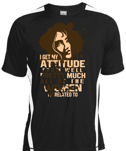 A black t-shirt with the shopify logo