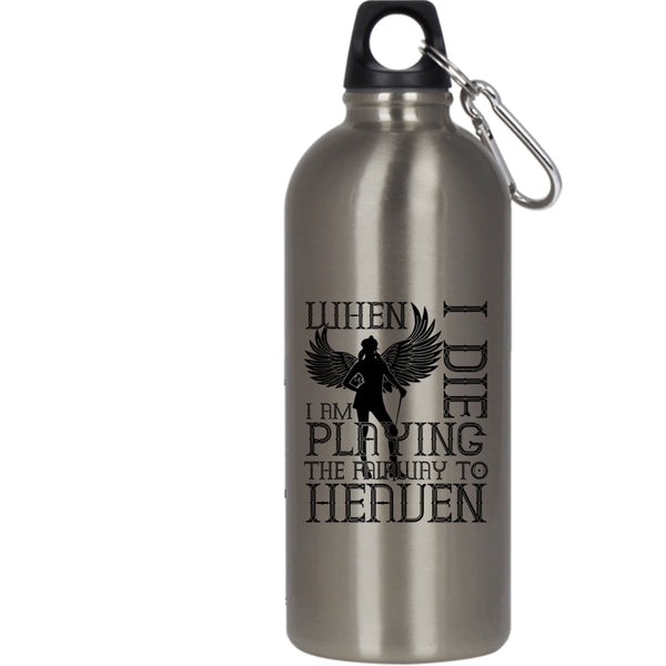 I Am Playing The Fairway To Heaven 20 oz Stainless Steel Bottle,Funny Basketball Player Outdoor Sports Water Bottle