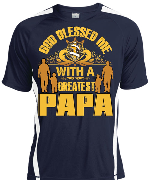 God Blessed Me With A Greatest Papa T Shirt, Being A Papa T Shirt, Cool Shirt