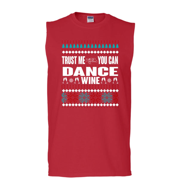 Trust Me T Shirt, Merry Christmas Tank Top (Men's Cotton Sleeveless)