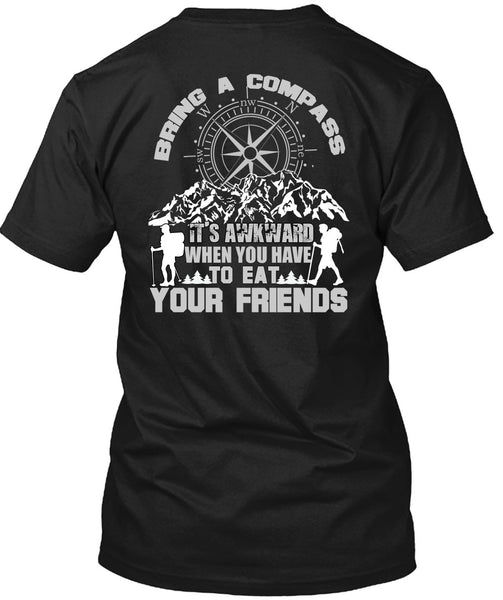 A black t-shirt with the shopify logo