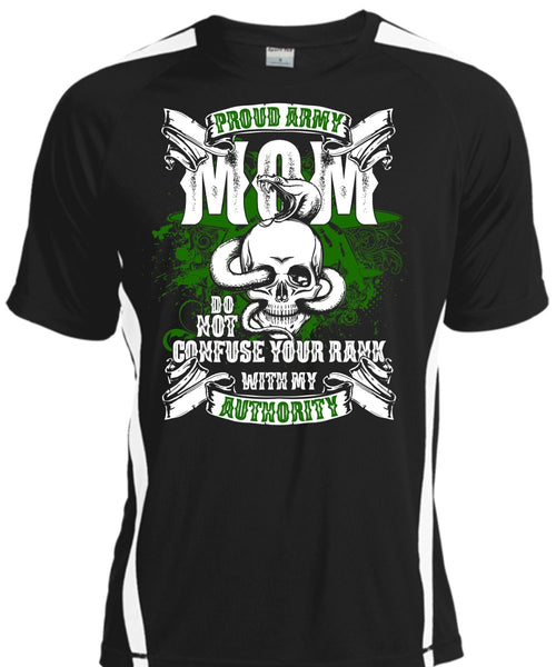 A black t-shirt with the shopify logo