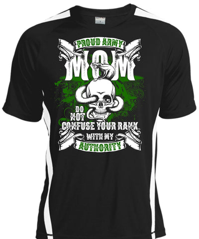 A black t-shirt with the shopify logo