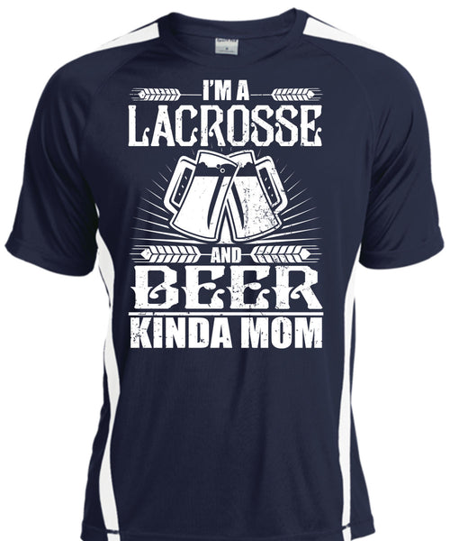 Beer Kinda Mom T Shirt, I'm A Lacrosse T Shirt, Cool Shirt