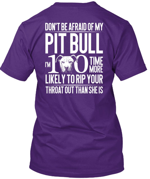 Don't Be Afraid Of My Pit Bull T Shirt, My Love T Shirt