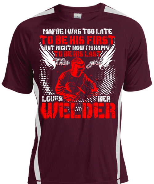 This Girl Loves Her Welder T Shirt, I'm Happy T Shirt, Cool Shirt