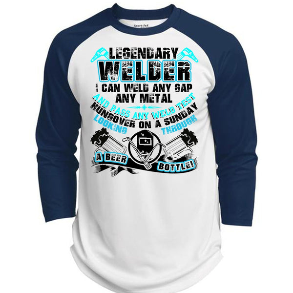 Legendary Welder T Shirt, I Love Welding T Shirt, Awesome T-Shirts  (Polyester Game Baseball Jersey)