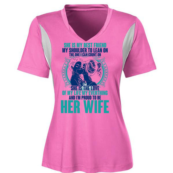 I'm Proud To Be Her Wife T Shirt, I Love Wife T Shirt, Awesome T-Shirts