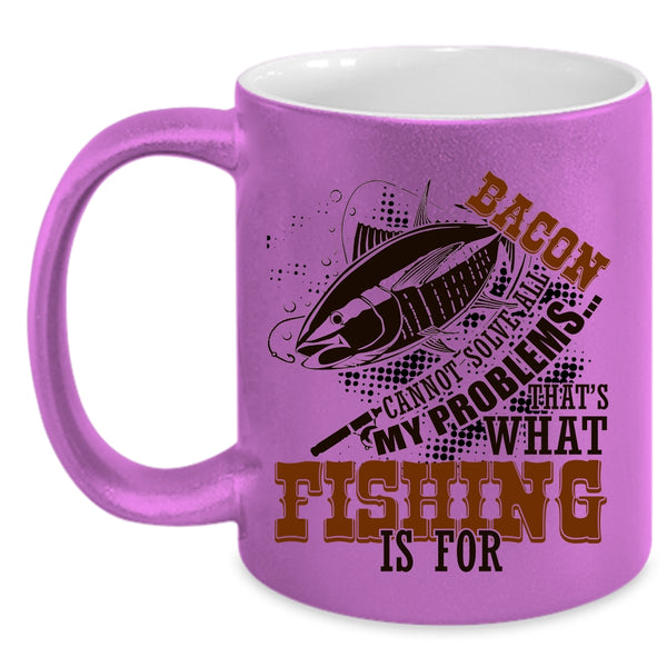 Funny Gift For Fisher Coffee Mug, Fishing Accent Mug